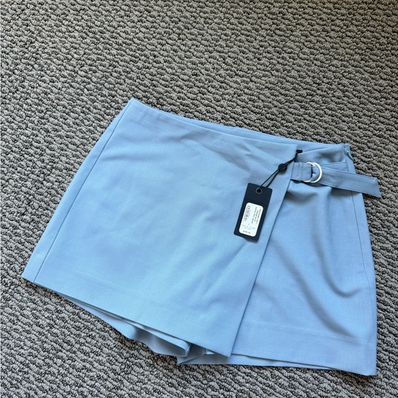 rag & bone Dresses & Skirts - Rag & Bone Light Blue Sasha Twill Skort
